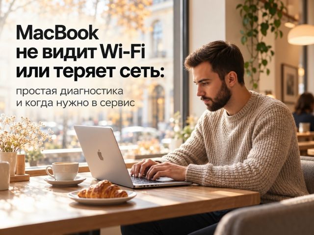 MacBook не подключается к Wi‑Fi: простая диагностика и когда нужен сервис