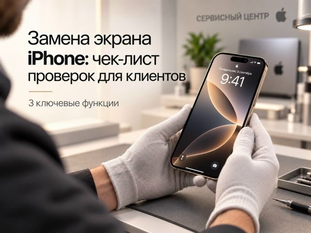 True Tone, Face ID, чувствительность: что протестировать после замены дисплея iPhone