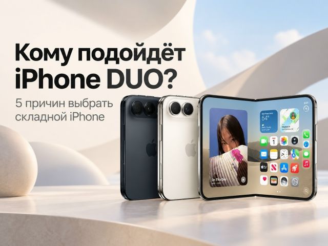 Кому подойдёт iPhone Duo: 5 причин купить складной iPhone в 2026 году