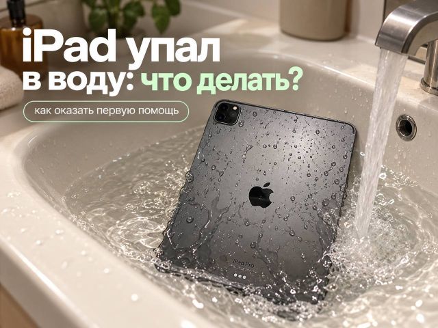 iPad упал в воду: что делать сразу и как спасти устройство